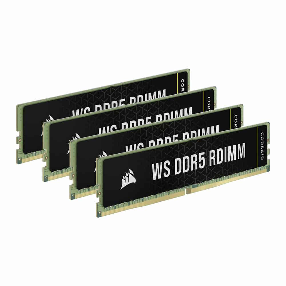 (image for) CORSAIR WS DDR5 RDIMM 128GB (4x32GB) DDR5-5600 Workstation Memory Kit